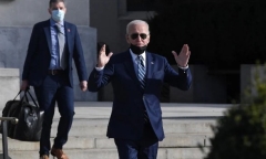 Ông Biden lên trực thăng về Nhà Trắng sau cuộc đánh giá sức khỏe định kỳ