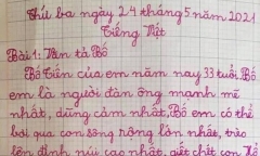Bé gái tiểu học tâng bốc bố lên chín tầng mây rồi bất ngờ 