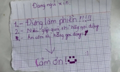 Thường xuyên bị đánh thức, cậu bé viết tâm thư