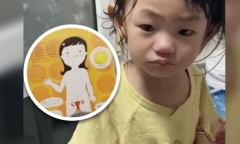Bé gái 2 tuổi mắng bố là 