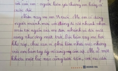 Bài văn cậu bé viết tặng người mẹ bệnh tật khiến cộng đồng mạng cay mắt