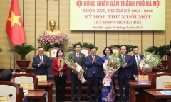 Phê chuẩn kết quả bầu, bãi nhiệm chức vụ Phó Chủ tịch UBND TP Hà Nội