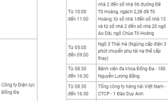 Thông báo lịch cắt điện Hà Nội ngày mai (19/9) – Cập nhật mới nhất