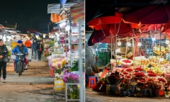 Chợ hoa lớn nhất Hà Nội nhộn nhịp họp xuyên đêm trong cái lạnh “cắt da, cắt thịt”