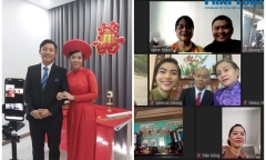 Cô dâu trong đám cưới tổ chức qua Zoom: “Chỉ có rớt mạng là 'sự cố' lớn nhất