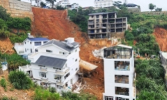 Hiện trường vụ sạt lở kinh hoàng ở Đà Lạt khiến 2 người bị vùi lấp và nhiều người bị thương