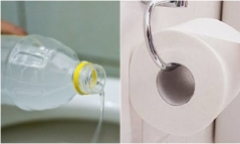 Đổ giấm trắng vào giấy vệ sinh có tác dụng gì?