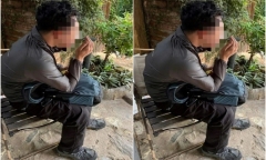 Nam thanh niên lên đỉnh núi Hàm Lợn một mình bị kiệt sức, gọi 114 giúp đỡ