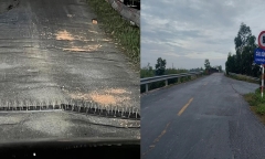 Điều tra làm rõ hành vi đặt bàn chông sắt, bẫy các phương tiện ở Long An