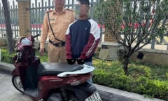 Bắt thiếu niên 15 tuổi trộm xe máy đi nhầm vào đường cao tốc, thấy CSGT liền tăng ga bỏ chạy