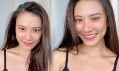 Á hậu Kim Duyên khoe ảnh không son phấn, mặt mộc