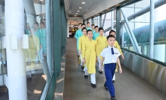 Chuyến bay đặc biệt của Vietnam Airlines với phi hành đoàn “nhí”