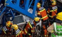 Sập cần cẩu ở Hong Kong, 3 người thiệt mạng, 6 người bị thương