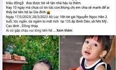 Vụ bé gái 2 tuổi mất tích bí ẩn: Chia sẻ đẫm nước mắt của người cha