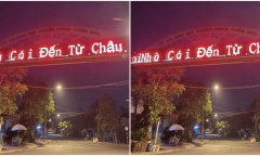 Cổng chào ở Bình Dương xuất hiện dòng chữ 
