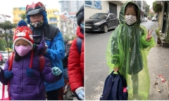 Trời rét 9,2 độ, học sinh mầm non, tiểu học ở Hà Nội tiếp tục được nghỉ học