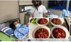Sau khi ăn tiết canh lợn, một phụ nữ ở Thái Bình tử vong