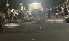 Hiện trường xe máy đối đầu trong đêm ở Đồng Nai, 2 người tử vong thương tâm