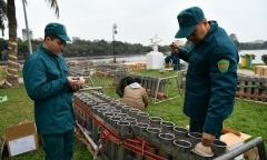 Cận cảnh bên trong trận địa pháo hoa đêm giao thừa tại Hà Nội