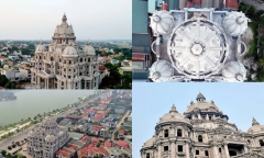 Cận cảnh lâu đài nguy nga tại khu 
