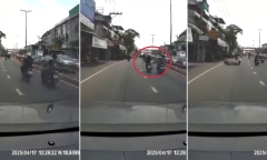 Clip: Nam shipper đá văng người đi xe máy giữa đường rồi bỏ trốn gây phẫn nộ