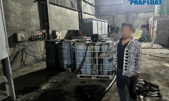 Xác định tài xế gây ra vết dầu loang trên đường gom Võ Nguyên Giáp 