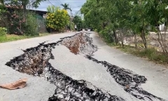 Vụ sụt lún mặt đường ở Quảng Trị: Xác định nguyên nhân, lên phương án khắc phục