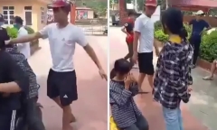 Vụ nữ sinh lớp 7 bị nam thanh niên tát, bắt quỳ xin lỗi giữa sân trường: Tiết lộ nguyên nhân