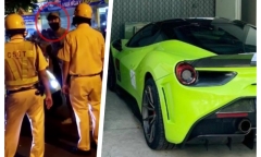 Khởi tố 3 người trong vụ tài xế siêu xe Ferrari chống đối CSGT