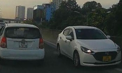 Truy tìm lái xe ô tô đi ngược chiều ở đường Vành đai 3 trên cao