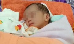 Bé gái sơ sinh bị bỏ rơi trước trang trại ở Phú Yên