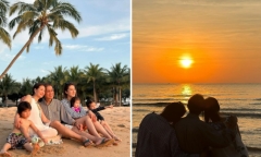 Một cựu diễn viên TVB nổi tiếng cùng gia đình du lịch Phú Quốc dịp đầu năm mới