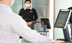Hãng hàng không Hàn Quốc dùng “dấu bàn tay” để check-in