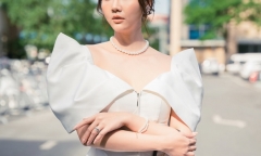 Phan Minh Huyền khoe nhan sắc trong veo tại họp báo phim “Thương ngày nắng về”, tự tin đảm nhận vai diễn nặng ký