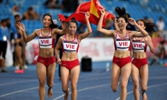 Nguyễn Thị Huyền cùng đồng đội bứt phá, giành HCV giải điền kinh châu Á 2023