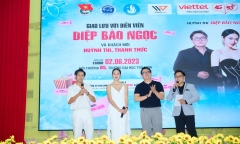 Diệp Bảo Ngọc xuất hiện rạng rỡ tại Đại học Trà Vinh