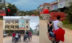 Xử lý nhóm thanh niên bốc đầu xe máy, quay clip đăng tải trên Facebook