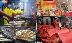 Ngày vía Thần Tài, tiểu thương ở TP.HCM nướng cá lóc 
