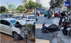 Vụ ôtô tông 12 xe, nhiều người bị thương ở TP.HCM: Nhân chứng kể phút kinh hoàng