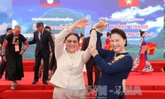 Chủ tịch Quốc hội Lào kết thúc chuyến thăm Việt Nam