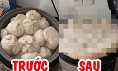 Thiếu nữ trổ tài hấp bánh bao bằng nồi cơm điện, thành quả khiến cả gia đình phải 