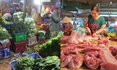 Giá cả thực phẩm sau bão: Rau xanh tại chợ tăng giá, hành lá 100.000 đồng/kg
