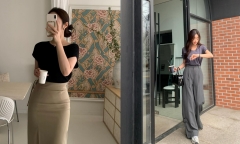 Phối áo áo thun theo cách cơ bản phù hợp với quý cô U40