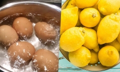 Luộc trứng cho thêm chanh có tác dụng gì ?
