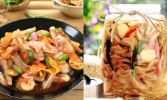 Sáng 20/10, chồng vào bếp trổ tài làm món tai heo ngâm sả tắc, vợ ăn mê đến già
