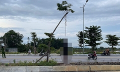 Người đàn ông treo cổ giữa đường, để lại tờ giấy ghi 