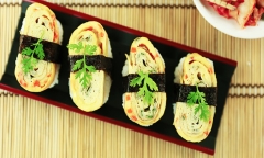 Công thức làm món  sushi trứng cuộn vừa ngon lại còn dễ làm
