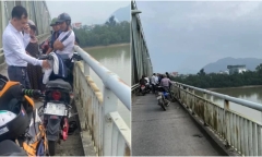 Nghệ An: Nam sinh 16 tuổi để lại xe máy điện, nhảy xuống sông Lam
