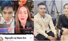 Nam Em có hành động gây chú ý giữa buổi livestream của Hồ Ngọc Hà và Lê Dương Bảo Lâm