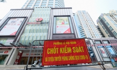 Phong tỏa tạm thời tòa tháp Vincom Bà Triệu do liên quan ca nghi mắc COVID-19